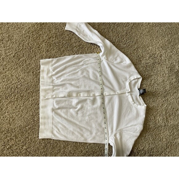 Ann Taylor, Women’s, 3/4 Sleeve Cardigan Sweater, Ivory, Size: L - Picture 3 of 7